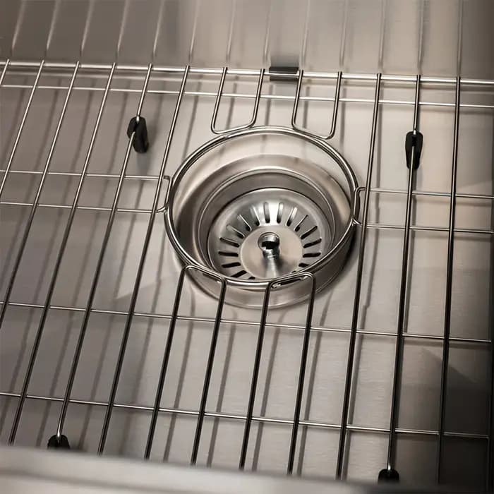 ZLINE 27" Garmisch Undermount Single Bowl Kitchen Sink with Bottom Grid and Accessories - SLS-27