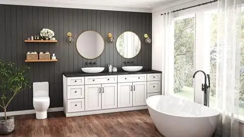 White Shaker Elite Bath Vanities